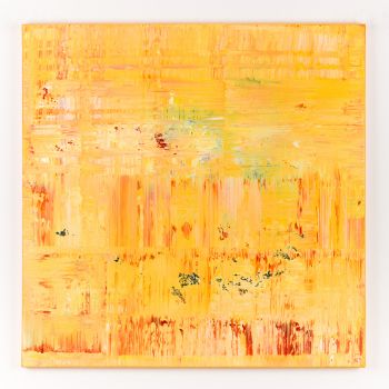 Yellow abstract painting DU774